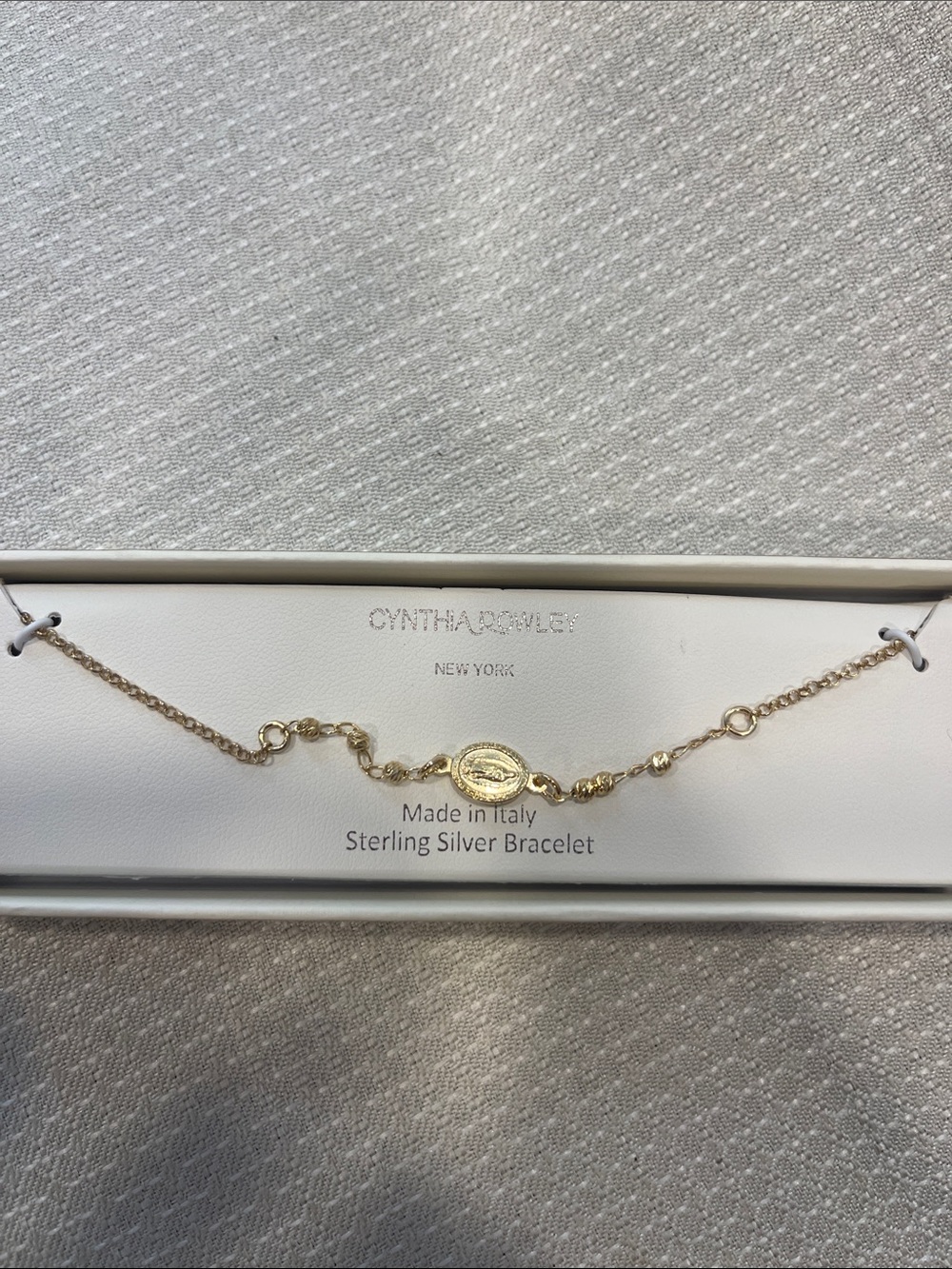 Cynthia Rowley Gold-Tone Coin Link Bracelet